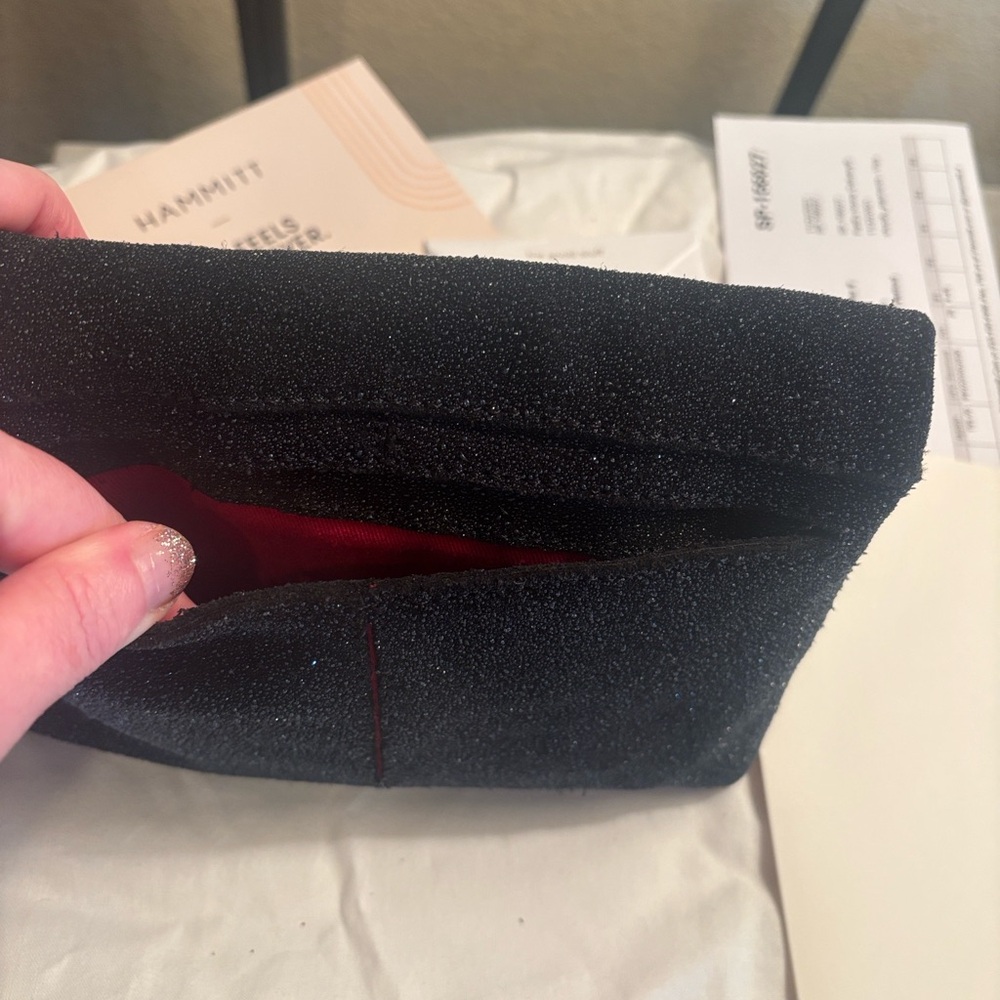 Hammitt Black and Red Small VIP gunmetal Crossbody Bag with box - Picture 5 of 16